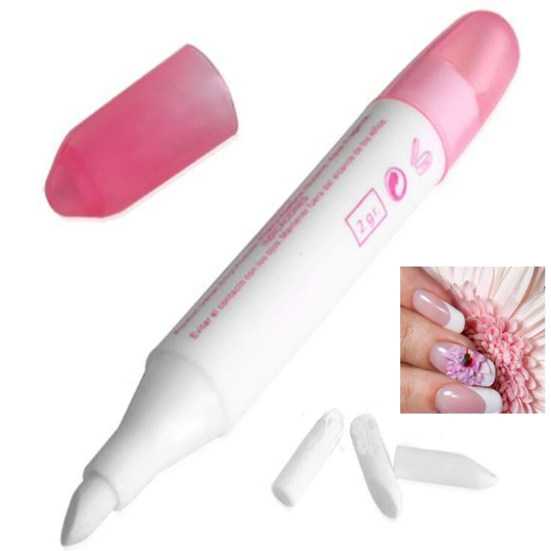 

2019 HOT SALE Pen gel acrylic nail art crystal design dotting painting pen polish brush