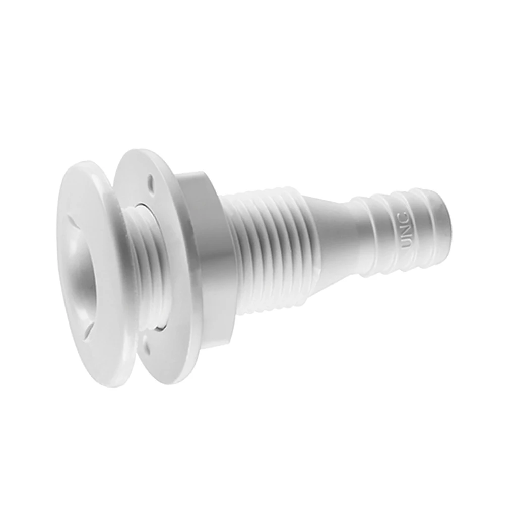 5/8' Plastic Thru-Hull Bilge Fitting For Bilge Pump Drain or Vent Hose Fitting for Boats Marine Yacht Sail RV Camper Truck - Image 3