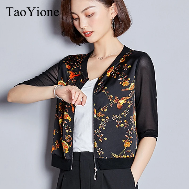 

Women Blouses 2019 Fashion Half Sleeve Zipper Bomber Office Shirt Chiffon Blouse Shirt Casual Tops Plus Size Blusas Femininas