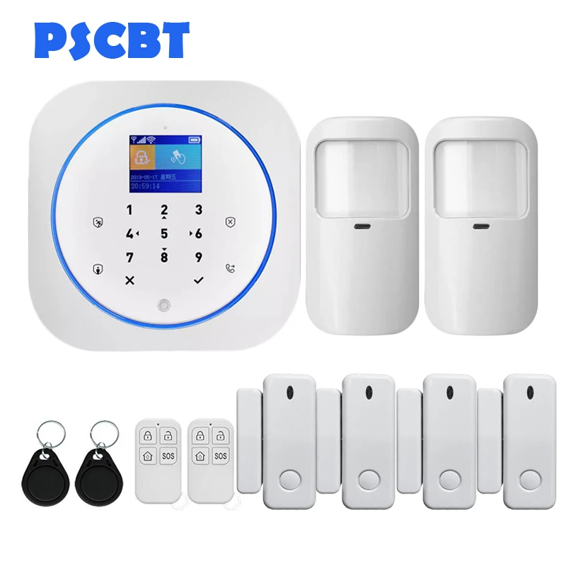 

WIFI GSM Home Alarm 11 Languages Switchable APP Remote Control Door Window PIR Sensor Alarm Security System
