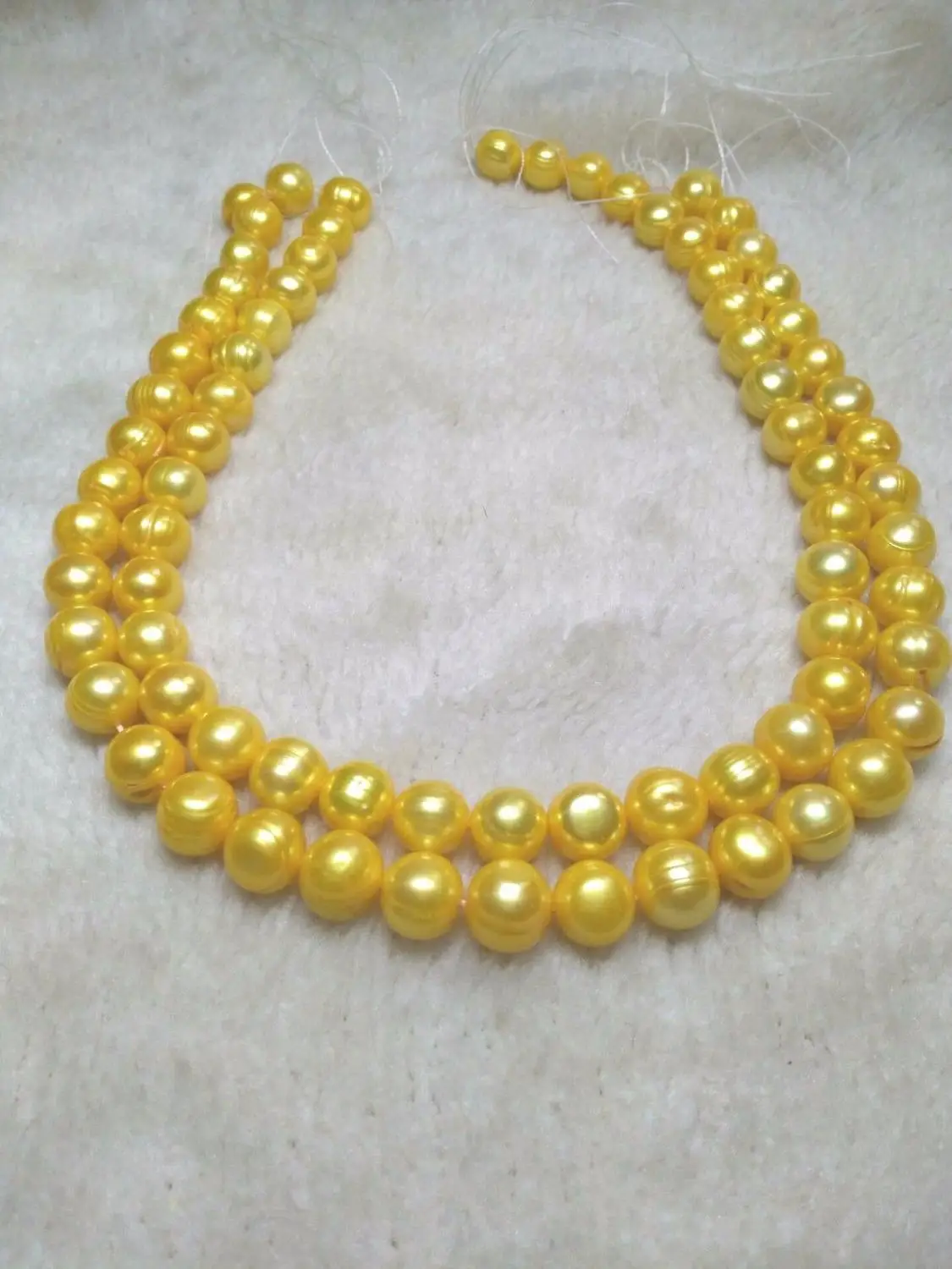 

39 INCH 11-12MM NATURAL SOUTH SEA GENUINE GOLDEN PEARL NECKLACE 925silver GOLD CLASP