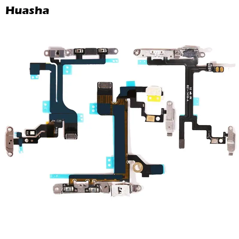 

1pcs NEW Power Mute Volume Flex Cable For iPhone 5S 5 5C SE Button Switch On/Off Flex Replacement Part