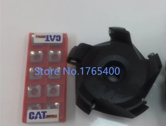 

NT40 FMB22 45mm M16 Holder + SE-KM12-45 degree face mill cutter KM12 63-22-4T +10pcs SEKT1204 aluminium carbide inserts