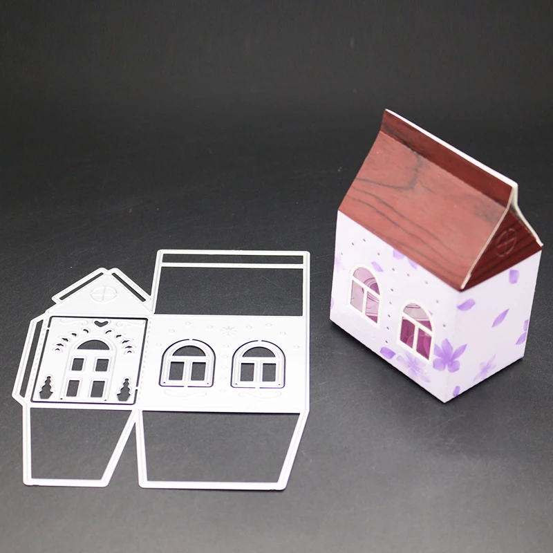 

AZSG Fairy tale House Cutting Dies For DIY Scrapbooking/Card Making/Album Decorative Metal Die Cutter Crafts