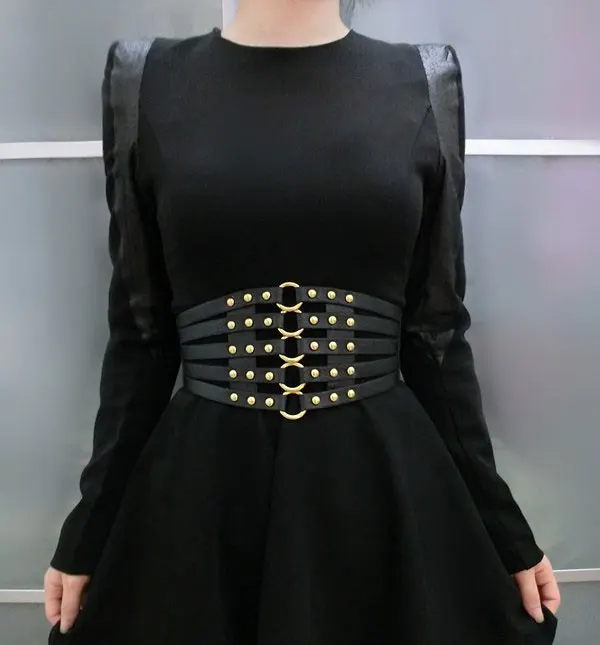 

PU corset belt waistband #BLT17010