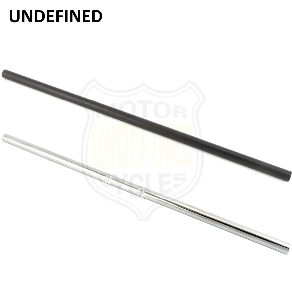7/8" 22mm Universal Motorcycle Bike Black Chrome Straight Style Bar