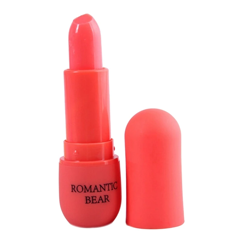 

Romantic Bear Best Beauty Cosmetic Makeup Bright Lipstick Matte Tube Color Changing Lipstick, Orange