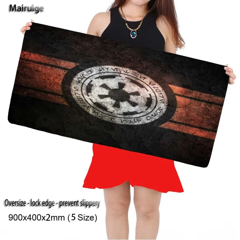  Mairuige Shop Star Wars Logo Large Gaming Mouse Pad Mousepad Locking Edge for Laptop PC Movie Mouse
