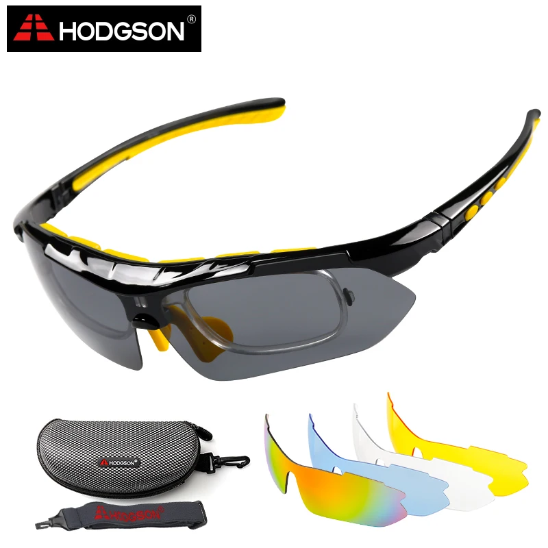 Hodgson Cycling Glasses Polarized Bike Bicycle Sunglasses Set Yellow 5