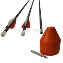 3" позвоночника 340 CS ID6.2mm углеродную стрелу С полиуретановая Защитная носовой CS ватный наконечник точки для CS игры стрельба из лука