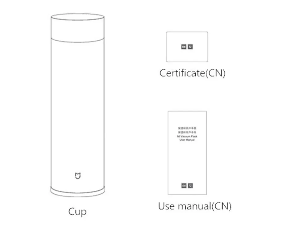 Original Xiaomi Mijia 500ml Thermal Cup Heat Water Tea Mug Thermos Insulated 316304 Stainless Steel 12 Hours WarmCold Keeping-101