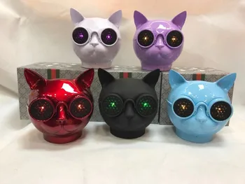

T8 Wireless Bluetooth loudspeaker Cute Cat Micro Audio with Mic Mini Portable loudspeaker HiFi Bass speaker For Music Player