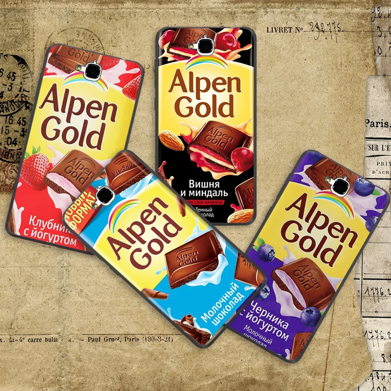 Золотой чехол Alpen для honor 4c pro мягкий силиконовый huawei y6 Pro Холли 2 Plus Enjoy 5 y5 ii y5II с