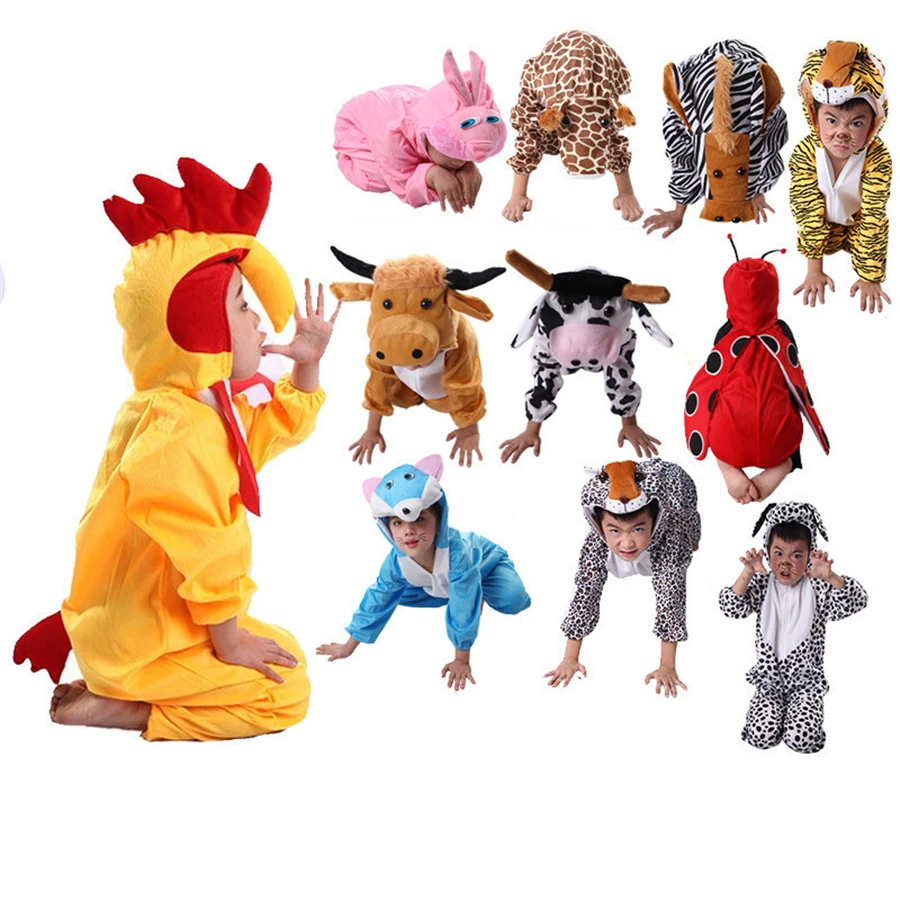 Halloween Kids Animal Pyjamas Onesize Cosplay Pajamas Costume Fancy Dress Cos Sleepwear |