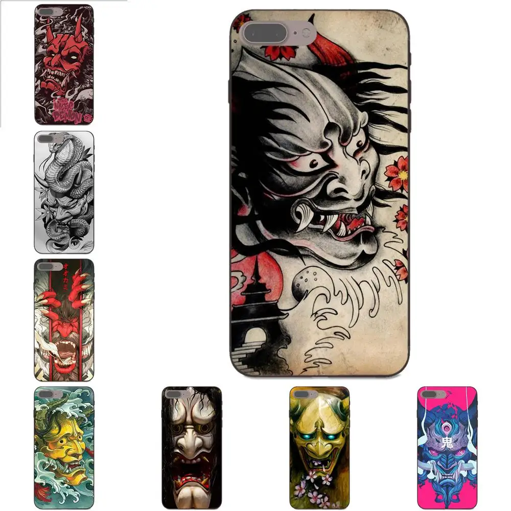 

Cool Best Japanese Oni Hannya Demon Mask For Samsung Galaxy I9082 Note 4 8 9 S3 S4 S5 S6 S7 S8 S9 S10 Edge Plus Lite G313