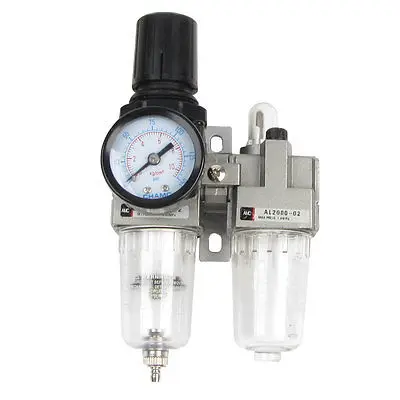 

AC2010-02 0.05-0.85 MPa Air Source Treatment Pneumatic Filter Regulator w Gauge