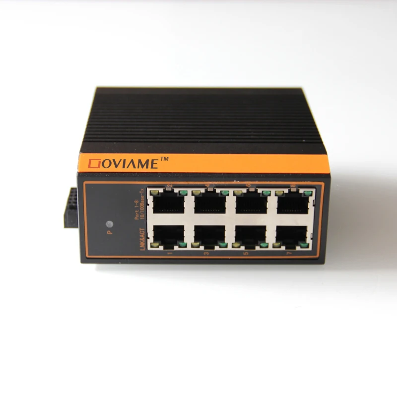 8 порты Ethernet коммутатор Промышленный Коммутатор Ethernet RJ45 разъем, коммутатор для интернет-сети, 10/100 Мбит/с неуправляемый сетевой коммутатор