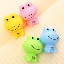 Корейская креативная мультяшная канцелярская мини-точилка для карандашей ручная мини-лягушка 5,5*3,5 см школьные принадлежности 5 шт Цветные Разноцветные ремешки для рыбалки нахлыстом