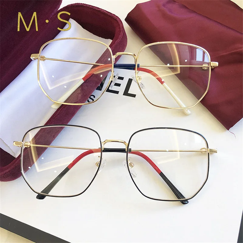 

MS 2019 Anti Blue light Ray Computer Goggles Radiation-resistant Transparent eye glasses frames for Unisex Flat mirror Goggles