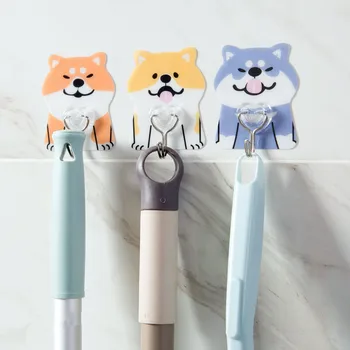 

3pcs/set Animal Strong Non-marking Glue Hooks Bathroom Wall Hooks Creative Kitchen Hanger