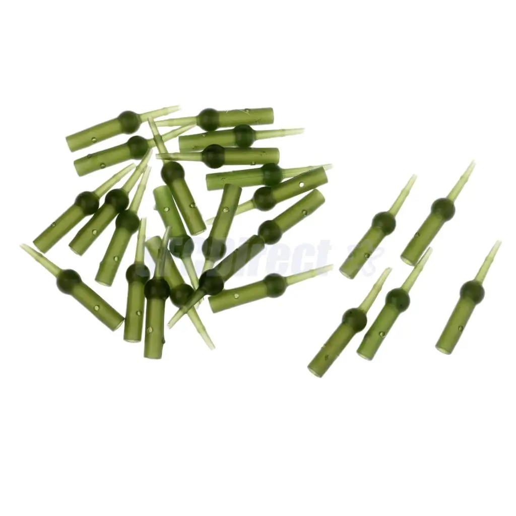 25pcs Fishing Tulip Beads Run Rig Beads Anti   Sleeve Fishing Rubbers Tubes Carp Lead Clips Tail Carp Fishing Tackle