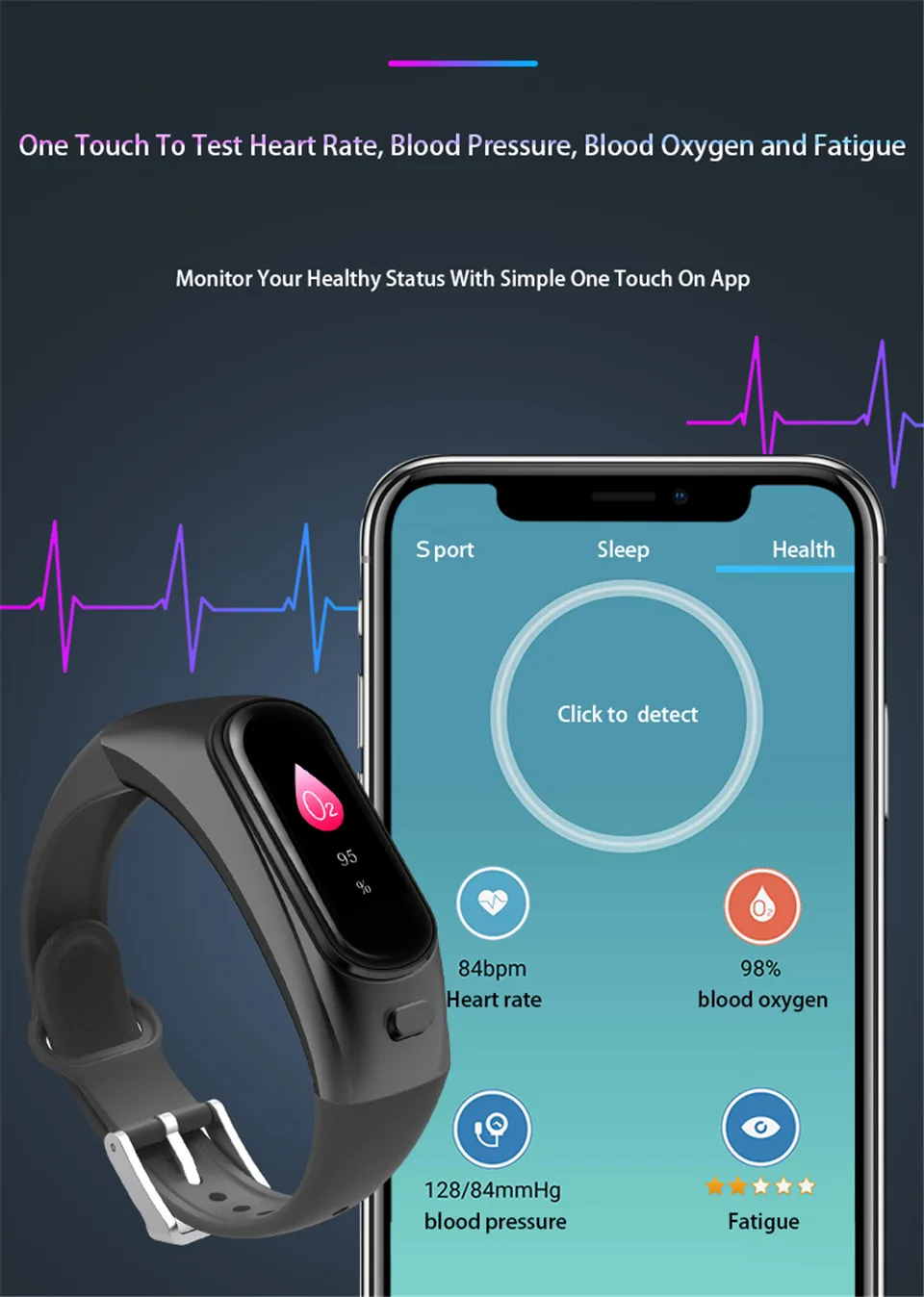 Ravi H109 умные часы Bluetooth беспроводные наушники кровяное давление монитор сердечного ритма умный Браслет приложение подключение Android IOS