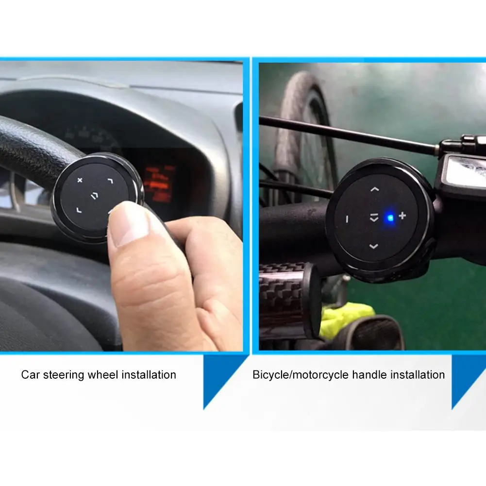 

Car Bluetooth Remote Controller Mobile Phone Selfie Video Steering Wheel Single Handle Bracket Player Receiver remote control