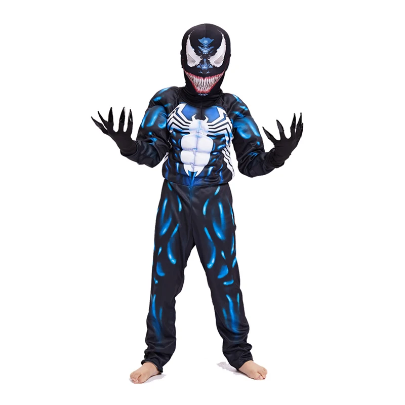 Костюмы для мальчиков, костюм Человека-паука, детский костюм на Хэллоуин, костюм супергероя для детей, disfraz Venom, Детский костюм Человека-паука