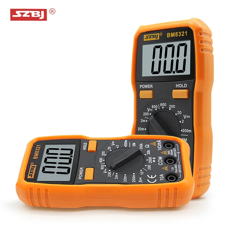 

Mini Digital BM8321 Multimeter esr Tester Clamp Multi dt Meter voltmeter 1999 Counts AC/DC Transistor Multimetro Digital Tester