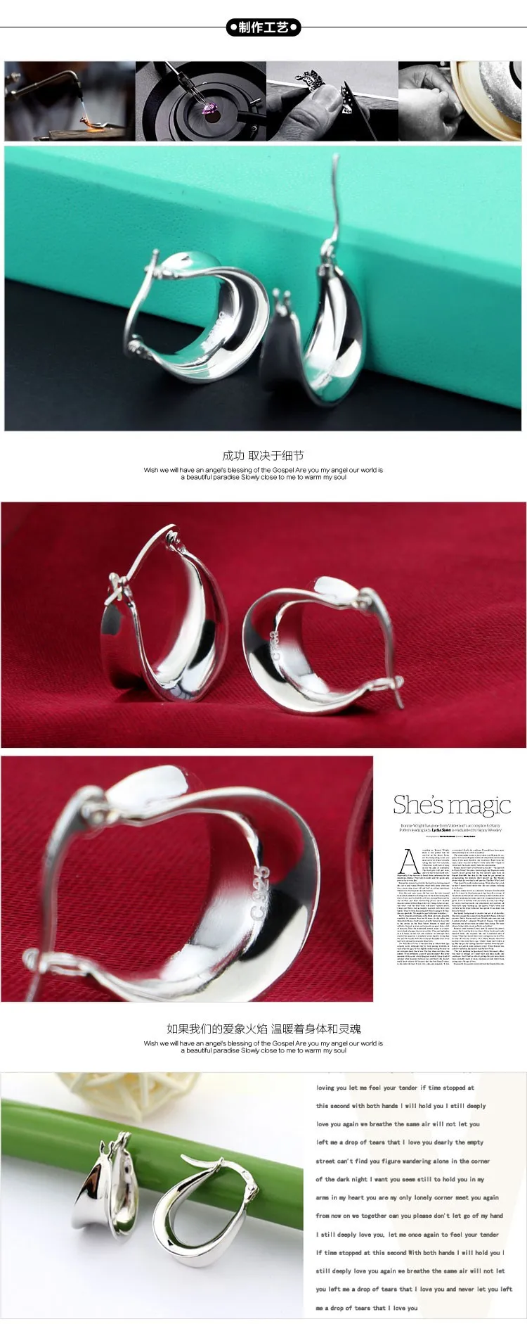 Стерлинговое Серебро 925 пробы; женские серьги из 925 настоящего серебра; модный дизайн; Ретро ювелирные изделия; приемлемая ;