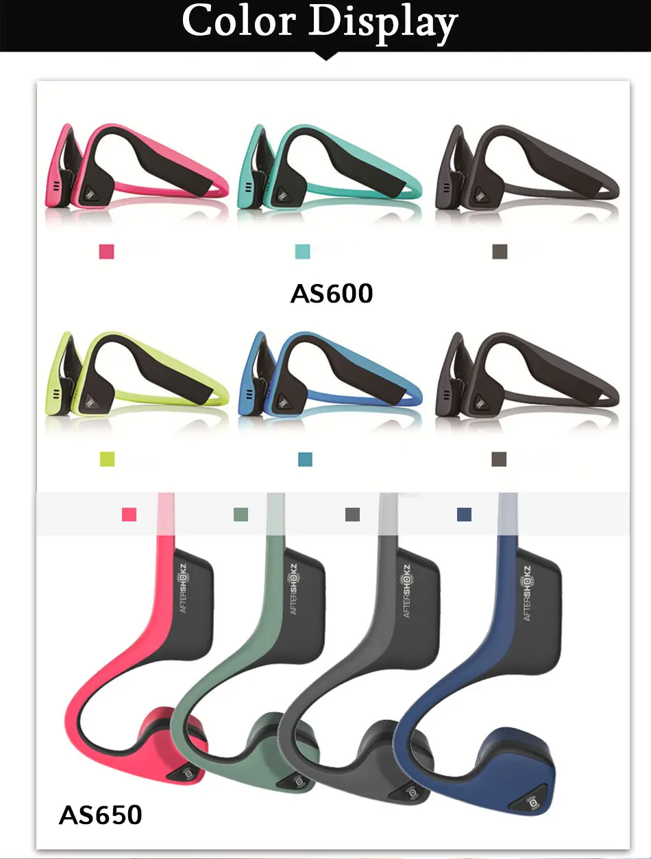 Clearance AFTERSHOKZ TREKZ AIR Bone Conduction Wireless Sport Neckband Headset Headphone Bluetooth Stereo Earphones Headsets for AS600/650 12