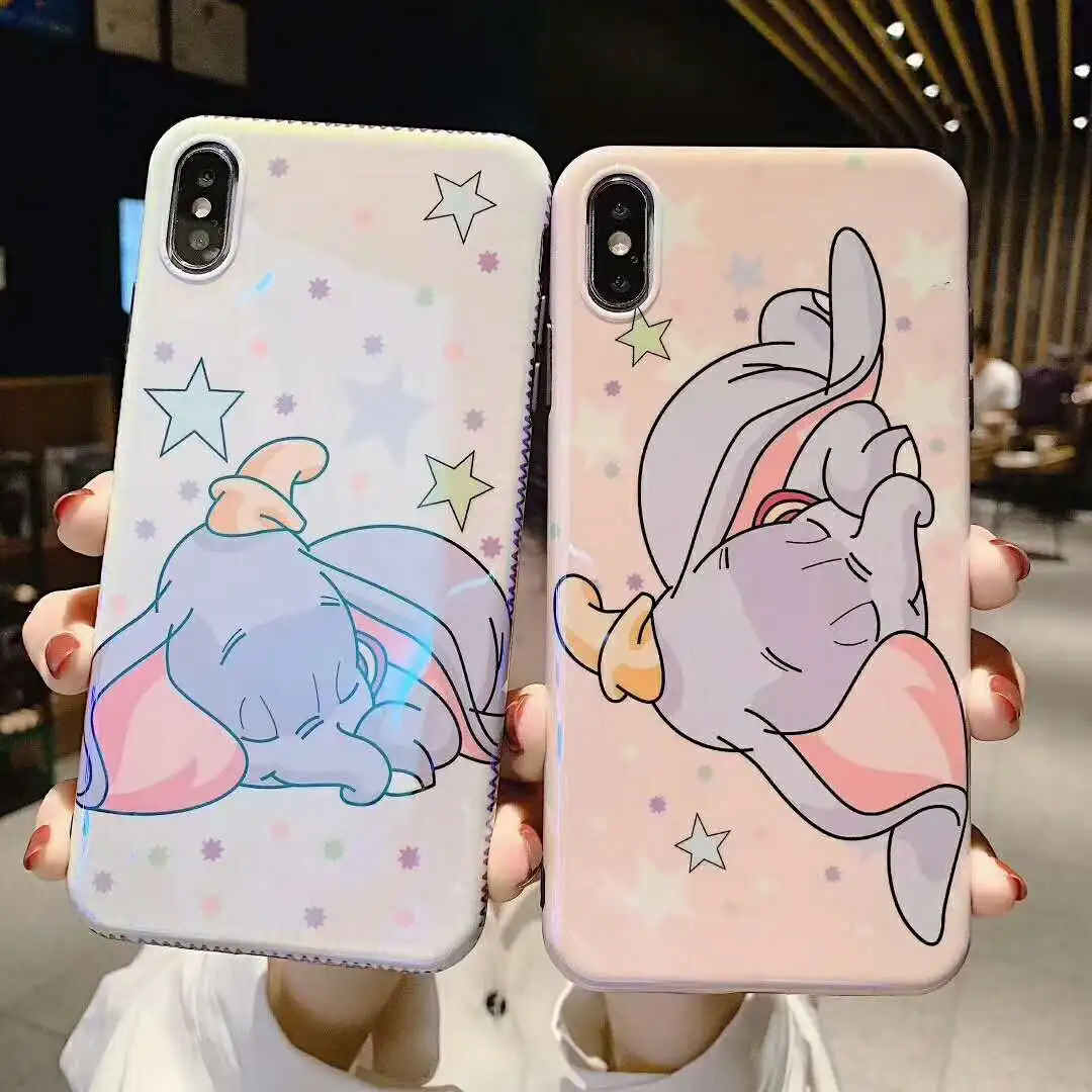

Cute sleeping little fly like Blu-ray soft silicone phone case for iPhone 7 6s 6 8 plus x xs max xr couple Blu-ray back cover