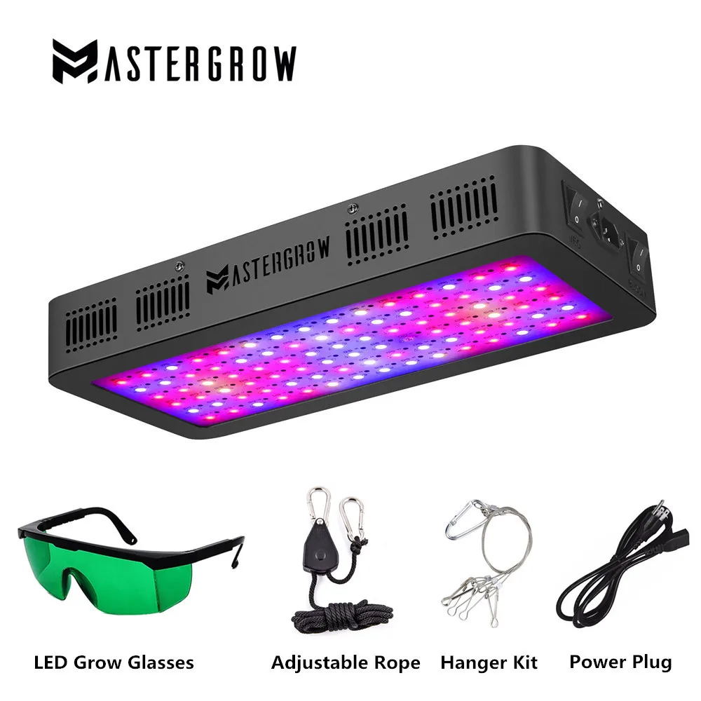 Полный спектр 300/600/800/900/1000/1200/1800/2000W LED Grow Light 410-730nm для комнатных растений и цветок парниковых расти палатку