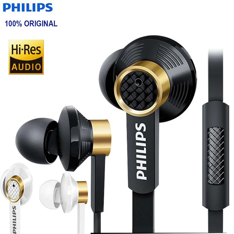 Philips Original Tx2 нанимает наушники HIFI Fever с шумоподавлением для Huawei xiaomi Phone|Наушники и