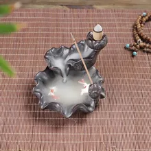 Творческий бытовой керамический водопад обратного потока башня конусы ладан горелка держатель для благовоний или Тыква горелка