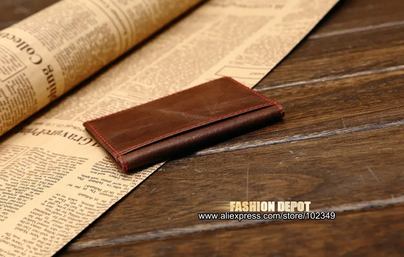 Genuine Leather Driver license Holder Real Leather License Bag wallet Vertical (15)