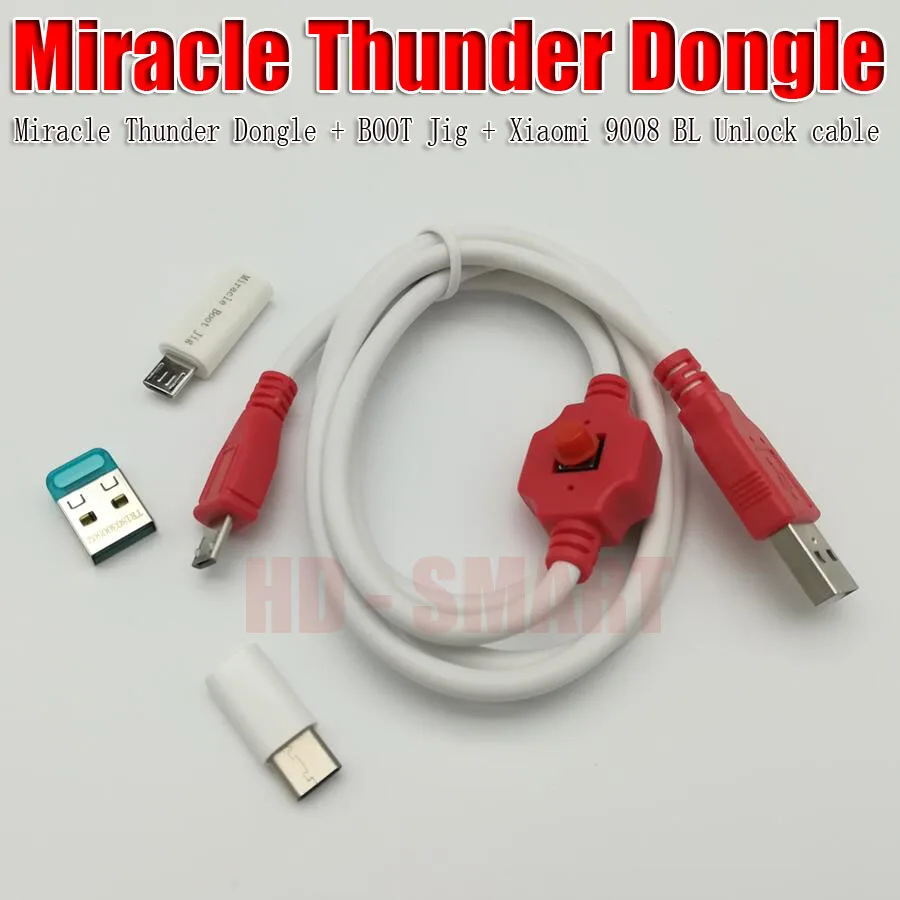 2019 оригинальный чудо Тандер ключ + чудо Miracle boot Jig + XiaoMi9008 BL кабель не нужен miralce коробка и ключ