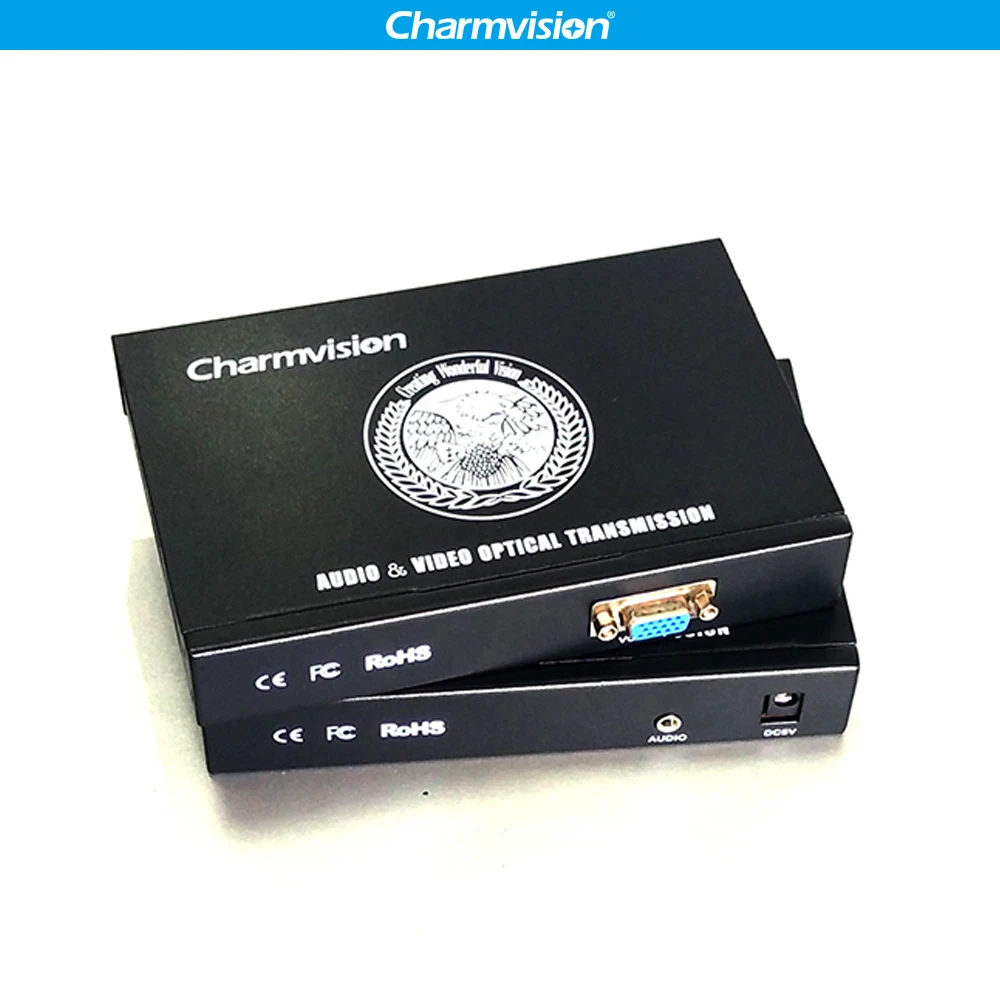 Charmvision EVO 1V 20km VGA Fiber Extender 3.5mm Audio Optical Fiber