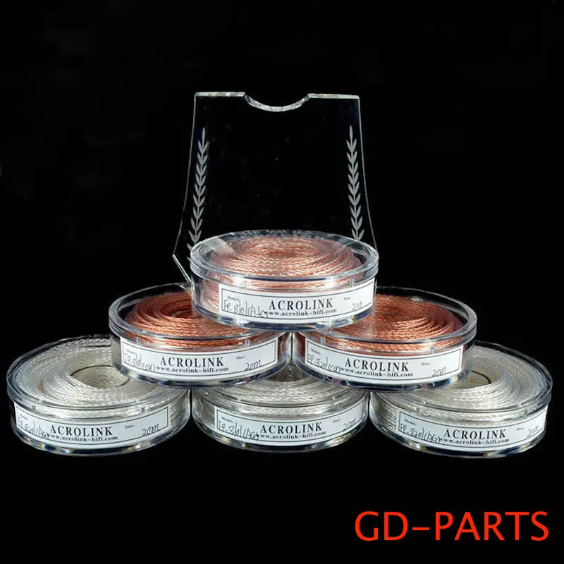 DIY кабель для наушников PTFE OCC серебристый провод 6N Hifi гарнитуры динамиков