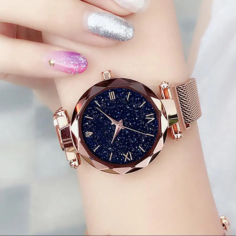 

Luxury Women Watches Magnetic Starry Sky Female Clock Quartz Wristwatch Fashion Ladies Wrist Watch reloj mujer relogio feminino