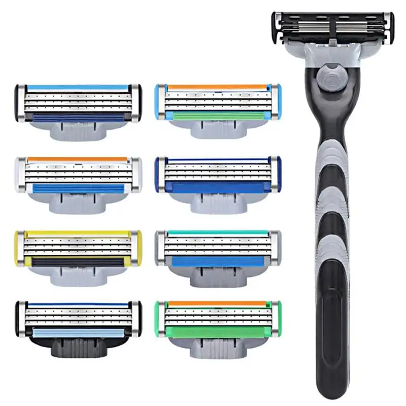 

1pc Men Plastic Antislip Face Shaving Razor Handle for Shaving & Hair Removal Replaceable Razor Rack Shaver Holder Supplies