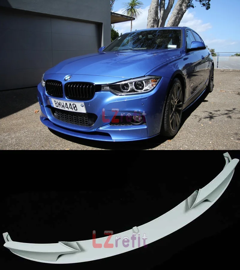 UNPAINTED P Style FRONT LIP SPOILER FOR BMW F30 3 SERIES M TECH FRONT