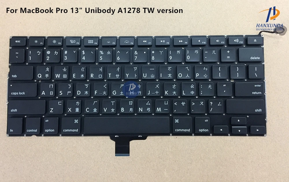 Original Laptop A1278 Keyboard for Macbook pro Unibody 13 A1278 Mid2009