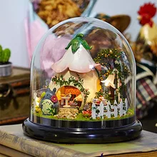 Миниатюрный DIY Кукольный дом 3D деревянные кукольные домики ручной работы Смола Модель мебель комплект best подарки на день рождения