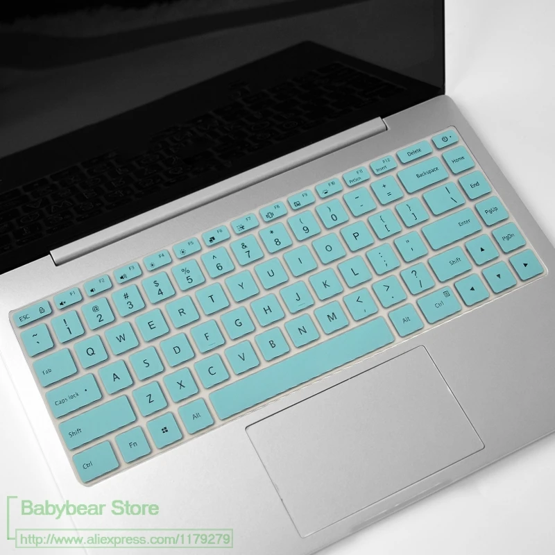 Для Xiaomi Mi notebook Pro 15 15,6 i7-8550U i5-8250U ноутбук Цветной силиконовый чехол для клавиатуры защитный чехол для ноутбука - Цвет: whiteblue