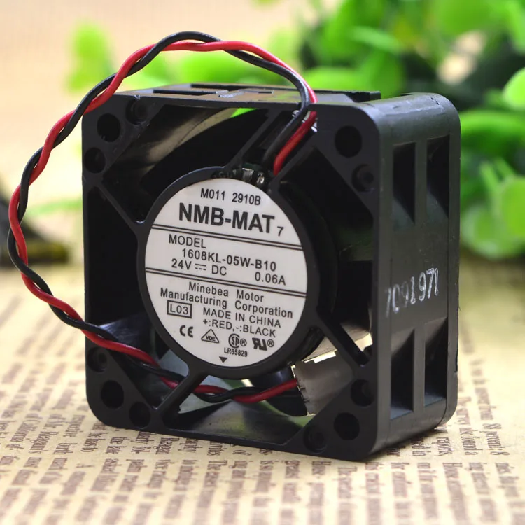 NMB 1608KL-05W-B10 4020 24V 0.06A 4 см вентилятор охлаждения с двойным шариковым подшипником