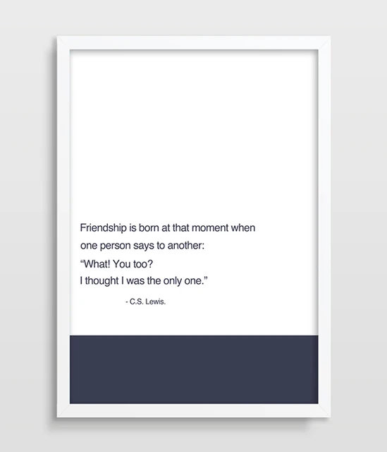 Cs Lewis Quote About Friendship Captivating C.slewis Quote Friendship Typographic Print Inspirational Quote Cs Lewis Quote About Friendship Best C.slewis Quote Friendship Typographic Print Inspirational Quote