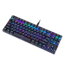 

New Motospeed CK101 Full-color RGB Full Key No Rush Custom Lighting 87-key Line Machine Separate Game Keyboard