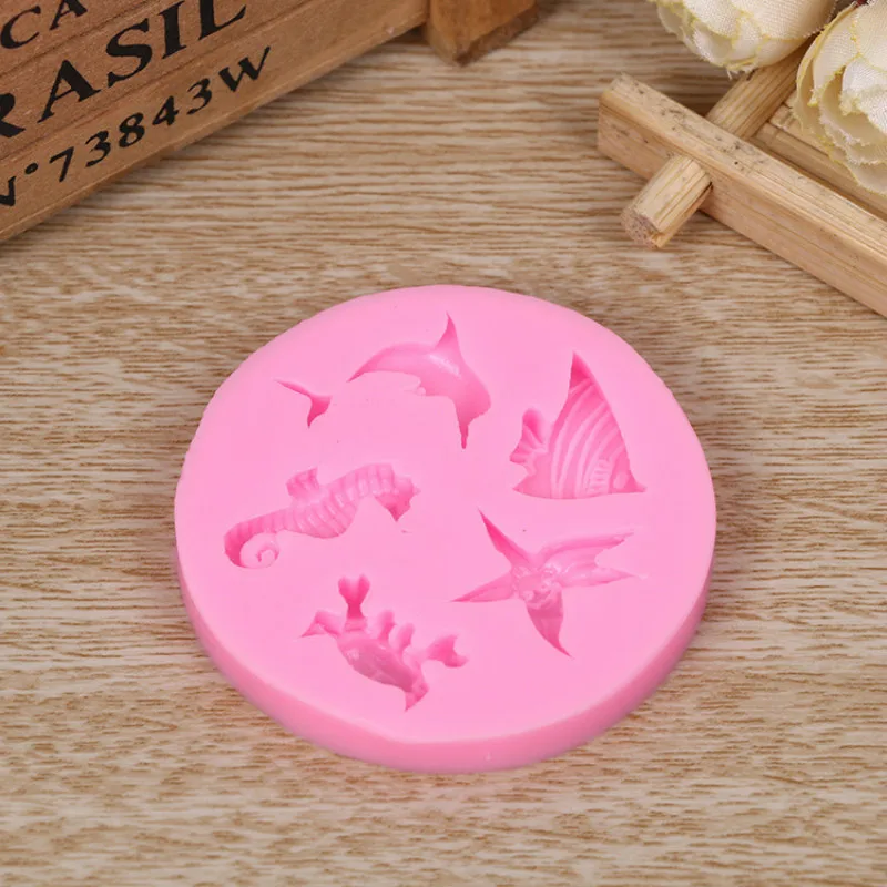 Fish Silicone Fondant Molds Mould for Cake Decorating DIY Baking Mold