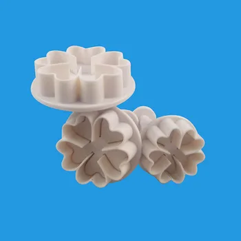 

3Pcs Cake Decorating Tools Biscuit Cookie Cutter Heart Flower Shape Plastic Baking Supplies Cake Fondant Mold Plungers